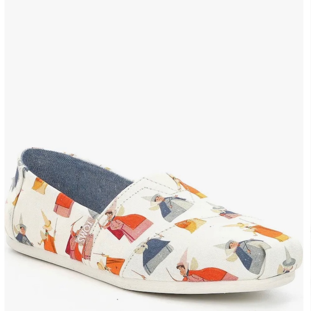 Toms Classic Disney natural Fairy Godmother Printed Canvas shoes